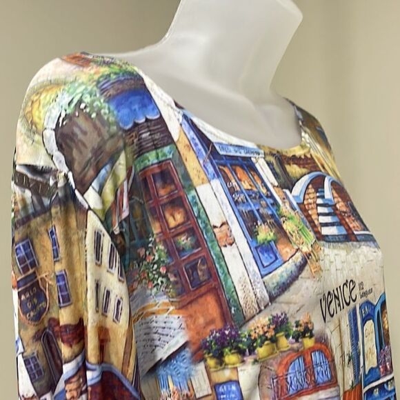 NWOT Jessica Max Venice Italy Village blouse.  Size M medium 8/10 - Picture 5 of 7